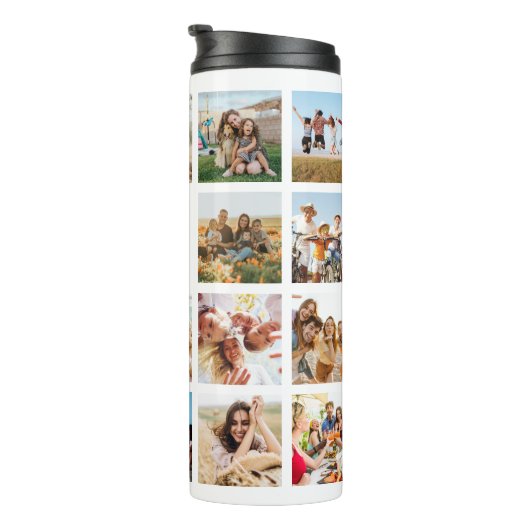 モノグラムパーソナライズされた19フォトコラージュ タンブラー (回転右)
