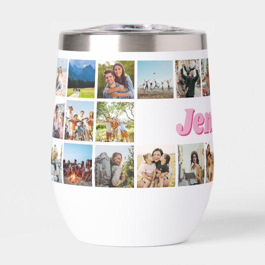 モノグラムパーソナライズされた30フォトコラージュ (正面)