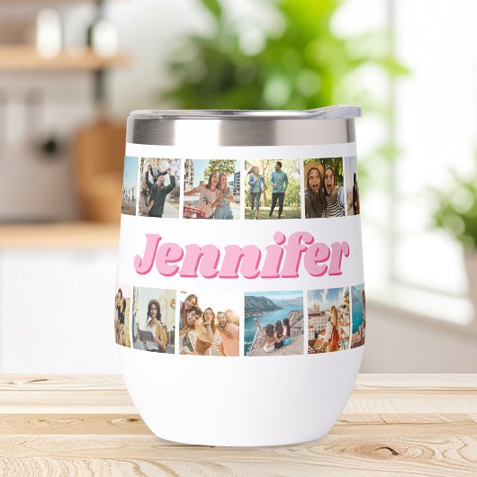 モノグラムパーソナライズされた30フォトコラージュ