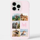 モノグラムパーソナライズされた5フォトコラージュ Case-Mate iPhoneケース (裏面)