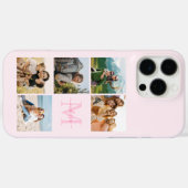 モノグラムパーソナライズされた5フォトコラージュ Case-Mate iPhoneケース (裏面 (横))