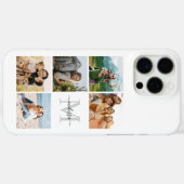 モノグラムパーソナライズされた5フォトコラージュ Case-Mate iPhoneケース (裏面 (横))