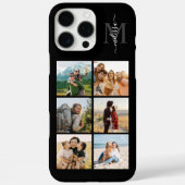 モノグラムパーソナライズされた6フォトコラージュ Case-Mate iPhoneケース (裏面)