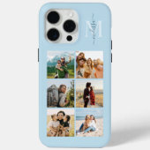 モノグラムパーソナライズされた6フォトコラージュ Case-Mate iPhoneケース (裏面)