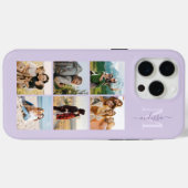 モノグラムパーソナライズされた6フォトコラージュ Case-Mate iPhoneケース (裏面 (横))
