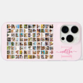 モノグラムパーソナライズされた88フォトコラージュ Case-Mate iPhoneケース (裏面 (横))