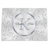 モノグラムパーソナライズされた、の結婚抱き枕、4サイズ ラージペーパーバッグ (正面)