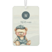 モノグラムパーソナライズされた カーエアーフレッシュナー (裏面)