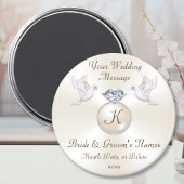 モノグラムパーソナライズされた、結婚式の引き出物安いバルク、 マグネット