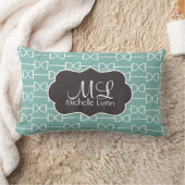 モノグラムパーソナライズされたDリングや輪馬ビットピロー ランバークッション (ブランケット)