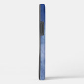 モノグラムパーソナライズ青と白の水色 Case-Mate iPhoneケース (裏面 / 右)