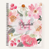 モノグラムパーソナル料理レシピノート ノートブック (正面)