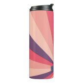 モノグラムパープルとピンクの赤面カラーホイールパターン タンブラー (回転左)