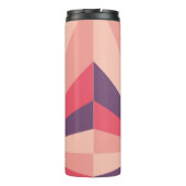 モノグラムパープルとピンクの赤面カラーホイールパターン タンブラー (裏面)