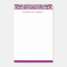モノグラムパープルカラフルマンダラPost-it® Notes ポストイット