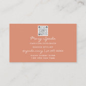 モノグラムパープルゴールデンフレームシューズヒール珊瑚QR 名刺 (裏面)