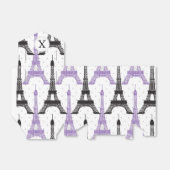 モノグラムパープルシックエッフェルタワーパターン フェイバーボックス (折り畳みなし)
