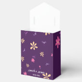 モノグラムパープルデイジー花パタ結婚ーン フェイバーボックス (オープン)