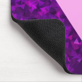 モノグラムパープルピンク幾何トレンディーマウスパッド マウスパッド (コーナー)