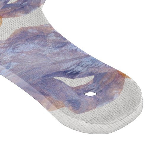 モノグラムパープルフローラファミリー確立ヴィンテージ カッティングボード (角)