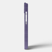 モノグラムパープルブラシ仕上げ金属 Case-Mate iPhoneケース (裏面 / 左)