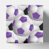 モノグラムパープルブラックサッカーボールパターン フェイバーボックス (上部)