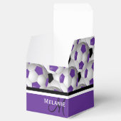 モノグラムパープルブラックサッカーボールパターン フェイバーボックス (オープン)