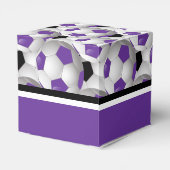 モノグラムパープルブラックサッカーボールパターン フェイバーボックス (裏面サイド)