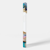 モノグラムパープルブルー金ゴールドウォッシュウォーター色抽象芸術 Case-Mate iPhoneケース (裏面 / 右)