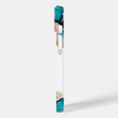 モノグラムパープルブルー金ゴールドウォッシュウォーター色抽象芸術 Case-Mate iPhoneケース (裏面 / 左)