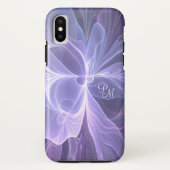 モノグラムパープル抽象芸術フラモダンルタル Case-Mate iPhoneケース (裏面)