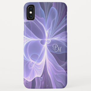 モノグラムパープル抽象芸術フラモダンルタル iPhone XS MAXケース