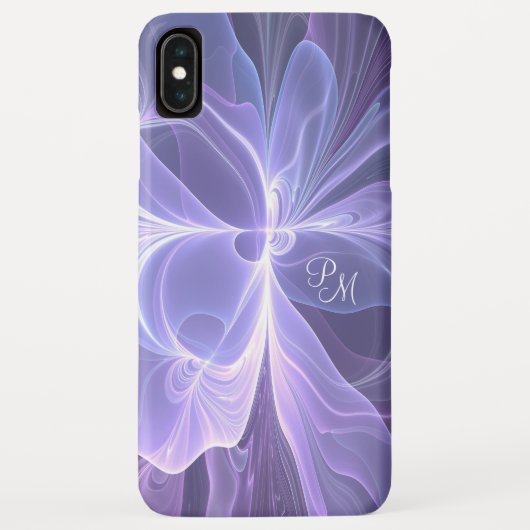 モノグラムパープル抽象芸術フラモダンルタル Case-Mate iPhoneケース (裏面)