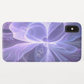 モノグラムパープル抽象芸術フラモダンルタル Case-Mate iPhoneケース (裏面(横))