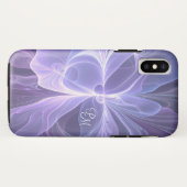 モノグラムパープル抽象芸術フラモダンルタル Case-Mate iPhoneケース (裏面(横))