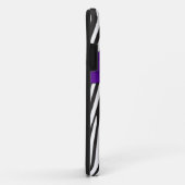 モノグラムパープル白黒ゼブラストライプのiPhone 5 Case-Mate iPhoneケース (裏面/右)