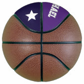 モノグラムパープル、グレー、およびホワイト バスケットボール (右)