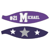 モノグラムパープル、グレー、およびホワイト バスケットボール (パネル)