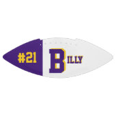 モノグラムパープル&金ゴールドフットボール アメリカンフットボール (パネル)