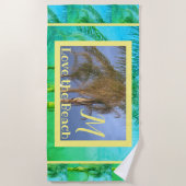 モノグラムパームツリーズビーチタオル ビーチタオル (正面)