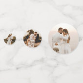 モノグラムパームツリー写真ビーチウェディングコンフェッティ コンフェッティ (正面)