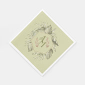 モノグラムパームリーフグリーナリー2 スタンダードランチョンナプキン (角)