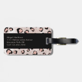 モノグラムヒョウ印刷 ラゲッジタグ (裏面横)