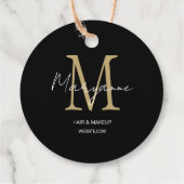 モノグラムビジネスロゴ製品ラベル フェイバータグ (裏面)