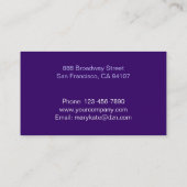 モノグラムビジネス色の名刺 名刺 (裏面)