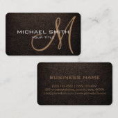 モノグラムビストレレザールック 名刺 (正面/裏面)