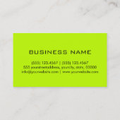 モノグラムビターライムの背景色 名刺 (裏面)