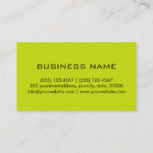 モノグラムビターレモン色背景 名刺 (裏面)