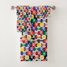 モノグラムビリヤードのプールボールデザイン