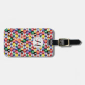 モノグラムビリヤードのプールボールデザイン ラゲッジタグ (正面横)